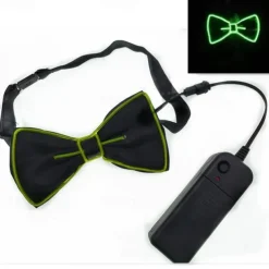 Luminous Light Up Bow Tie LED El Wire Tie For Christmas Rave Party Gift Novelty Party Dress