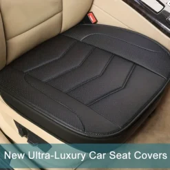 Luxury Car Seat Protection Single Seat Fully Surrounded Breathable PU Leather Car Seat Cover For Most Sedan SUV Universal All Seasons