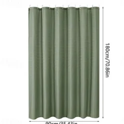 Luxury Waffle Weave Shower Curtain 180cm*180cm(70