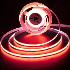 2~5m COB LED Strip Ligh 640/960/1600 LEDs 10mm Warm White Red Blue Yellow 12V for Under Cabinet Vanity Mirror Bedroom Kitchen