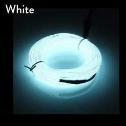 5m EL Wire for Car Interior Strip Lights with USB Flexible LED Neon Atmosphere Ambient Rope Tape Light for Car Door