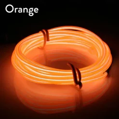 5m EL Wire for Car Interior Strip Lights with USB Flexible LED Neon Atmosphere Ambient Rope Tape Light for Car Door