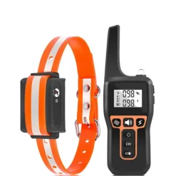1000m Electric Dog Training Collar Light Waterproof Rechargeable Pet Anti Bark Control Collar For Dogs Electric Shocker