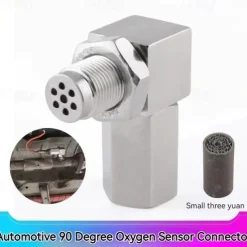 M18*1.5 Exhaust Catalyst Rear Oxygen Sensor Spacer 90 Degree Mini Catalyst Lambda O2 Adapter CEL Fix