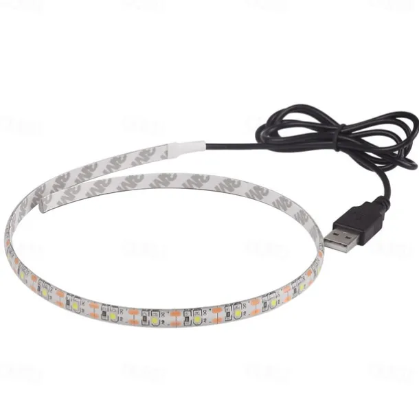 1m Flexible LED Light Strips 30 LEDs 2835 SMD 5mm 1pc Warm White Cold White RGB Waterproof USB Decorative 5 V USB Powered