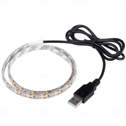 1m Flexible LED Light Strips 30 LEDs 2835 SMD 5mm 1pc Warm White Cold White RGB Waterproof USB Decorative 5 V USB Powered