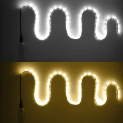 3m Flexible LED Light Strips 180 LEDs 2835 SMD 8mm 1 set Warm White White Creative Cuttable Party 5 V