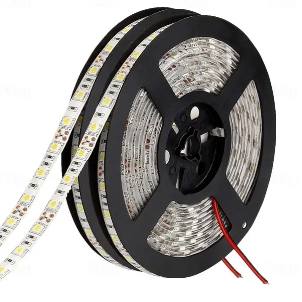 10m 32.8ft LED Strip Light Waterproof Backlight Holiday Party Decor SMD5050 600leds Warm White Red Yellow Blue Green DC 12V