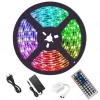 5M 16.4ft LED Strip Lights RGB TV Backlight Bedroom Kitchen Decor 300 x 5050SMD IR 44Key Remote Control Self-adhesive Color-Changing