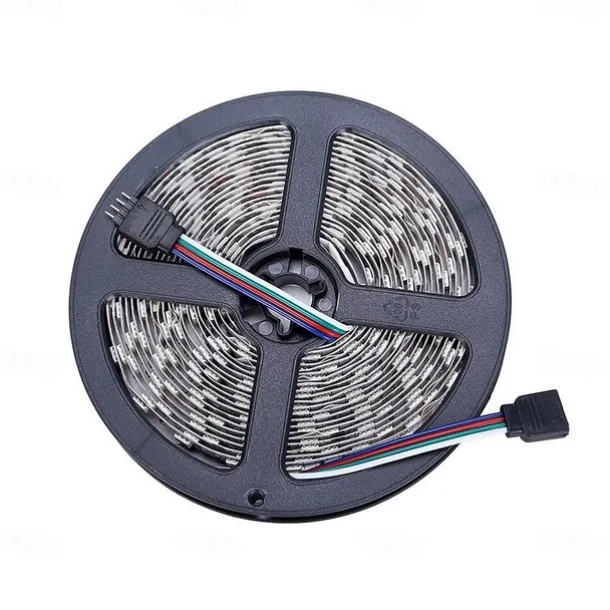 5M 16.4ft LED Strip Lights RGB TV Backlight Bedroom Kitchen Decor 300 x 5050SMD IR 44Key Remote Control Self-adhesive Color-Changing