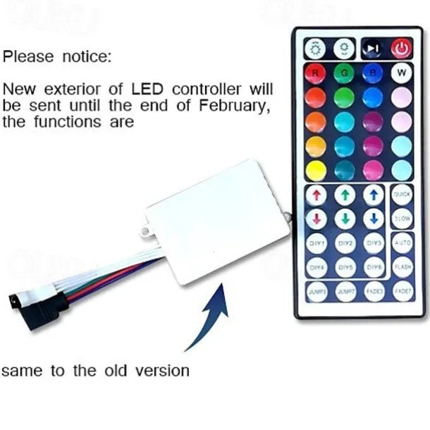 5M 16.4ft LED Strip Lights RGB TV Backlight Bedroom Kitchen Decor 300 x 5050SMD IR 44Key Remote Control Self-adhesive Color-Changing