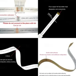 10M 33ft Smart SMD 5050 RGB LED Strip Light WIFI App Controlled Music Sync Work with Alexa Google Home Kitchen TV Party 180 LEDs with 24-Key Controller DC12V