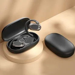 M57 Hands Free Telephone Driving Headset Ear Hook Bluetooth 5.3 Sports Stereo Surround sound for Fitness Gym Workout Mobile Phone