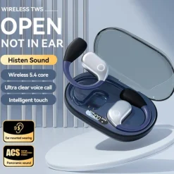 M82 Hands Free Telephone Driving Headset Ear Clip Bluetooth 5.3 Ergonomic Design Stereo Surround sound for Fitness Gym Workout Camping / Hiking Travel Entertainment