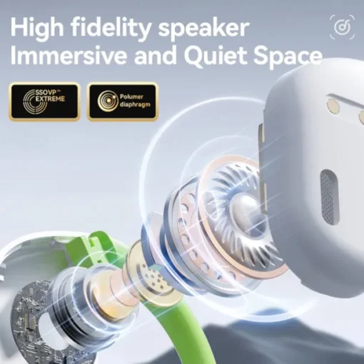 M82 Hands Free Telephone Driving Headset Ear Clip Bluetooth 5.3 Ergonomic Design Stereo Surround sound for Fitness Gym Workout Camping / Hiking Travel Entertainment
