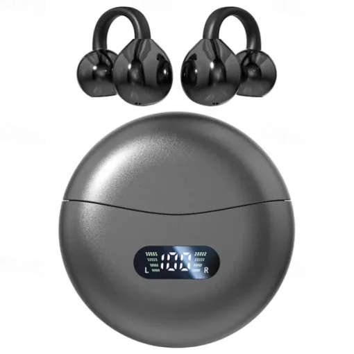 M79 Hands Free Telephone Driving Headset Ear Clip Bluetooth 5.3 Stereo Surround sound HIFI for Yoga Fitness Gym Workout Mobile Phone