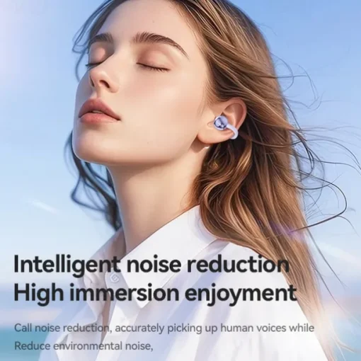 M79 Hands Free Telephone Driving Headset Ear Clip Bluetooth 5.3 Stereo Surround sound HIFI for Yoga Fitness Gym Workout Mobile Phone