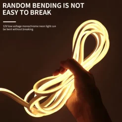 2M Led Neon Strip Outdoor Lights 12V Waterproof For Home Living Room Kitchen Garden Courtyard Christmas Decoration Lighting Lamp