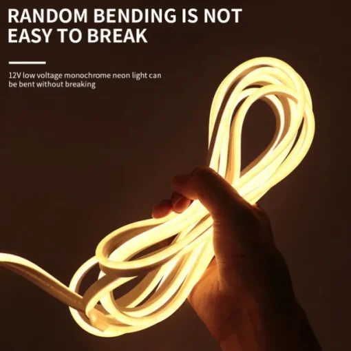 2M Led Neon Strip Outdoor Lights 12V Waterproof For Home Living Room Kitchen Garden Courtyard Christmas Decoration Lighting Lamp