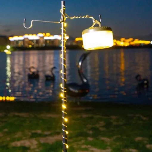 10m LED Reel String Lights Camping Lights, Outdoor Christmas/Halloween String Lights, USB Camping Lamp Recyclable LED Atmosphere Light for Garden Tent Room Decor