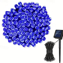 30m 300LED Solar String Lights Outdoor Waterproof 10m 100 LED Solar Christmas/Halloween Lights 8 Modes Twinkle Mini Lights For Gardens Wedding Party Tree Xmas Outdoors Decoration