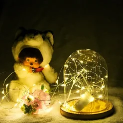 2M 20LED USB Powered Gypsophila String Lights, Warm White/Red Cuttable Design, Outdoor Garden String Lights Christmas Courtyard Decoration