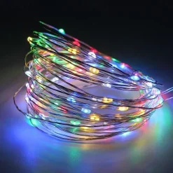 2M 20LED USB Powered Gypsophila String Lights, Warm White/Red Cuttable Design, Outdoor Garden String Lights Christmas Courtyard Decoration