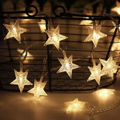 10m 80LEDs Fairy Star String Lights Remote Control 8 Modes Waterproof Wedding Party Garden Patio Bedroom Home Holiday Christmas Decoration