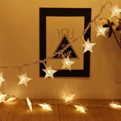 10m 80LEDs Fairy Star String Lights Remote Control 8 Modes Waterproof Wedding Party Garden Patio Bedroom Home Holiday Christmas Decoration