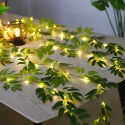 2m 20LEDs Simulate Willow Cane Fairy String Lights Battery Powered Christmas Wedding Party Holiday Home Garden Balcony Decoration