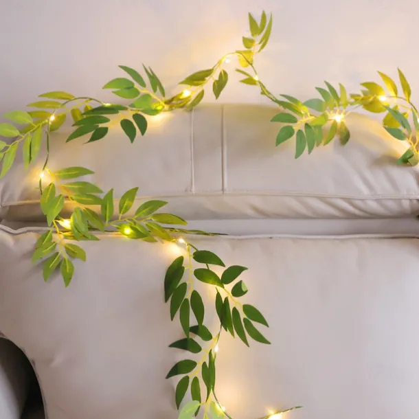 2m 20LEDs Simulate Willow Cane Fairy String Lights Battery Powered Christmas Wedding Party Holiday Home Garden Balcony Decoration