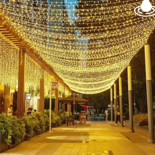 50M 100M Garland Christmas Tree Fairy Lights 400 800Led String Light IP65 Waterproof Chain Outdoor Garden Yard Garland Wedding Party Holiday Landscape Decoration Lighting Blue Colorful DC31V EU US AU UK Plug