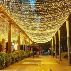 50M 100M Garland Christmas Tree Fairy Lights 400 800Led String Light IP65 Waterproof Chain Outdoor Garden Yard Garland Wedding Party Holiday Landscape Decoration Lighting Blue Colorful DC31V EU US AU UK Plug