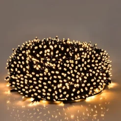 50M 100M Outdoor Waterproof Light String Festival Party Decorative Light 8-mode Iron Shell Waterproof Power Supply Garden Garden Garden Lighting Lamp 24V Low Voltage 1 set