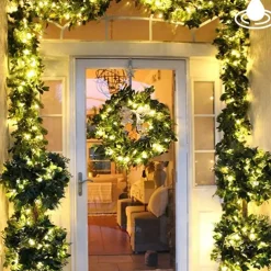 50M 100M Outdoor Waterproof Light String Festival Party Decorative Light 8-mode Iron Shell Waterproof Power Supply Garden Garden Garden Lighting Lamp 24V Low Voltage 1 set