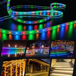 5M 10M USB Charging Remote Control Solar LED Lamp With Outdoor Lamp Led Lamp With Garden String Lamp Led Solar Street Garden Decoration Wreath Festival Party Atmosphere Lamp 1 set