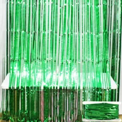 2*2m Rain Silk Curtain New House Tied with Wedding Room Hanging Curtain Romantic and Beautiful Wedding Banquet Colorful Strips Proposal Scenery Aluminum Foil Strip T-Table Decoration