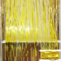 2*2m Rain Silk Curtain New House Tied with Wedding Room Hanging Curtain Romantic and Beautiful Wedding Banquet Colorful Strips Proposal Scenery Aluminum Foil Strip T-Table Decoration