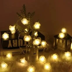 3M Rose String Lights 20 LEDs, Valentines USB Powered Fairy String Lights Warm White, Cold White, RGB for Wedding Decorative Lights, Indoor & Outdoor Decor
