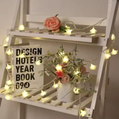3M Rose String Lights 20 LEDs, Valentines USB Powered Fairy String Lights Warm White, Cold White, RGB for Wedding Decorative Lights, Indoor & Outdoor Decor