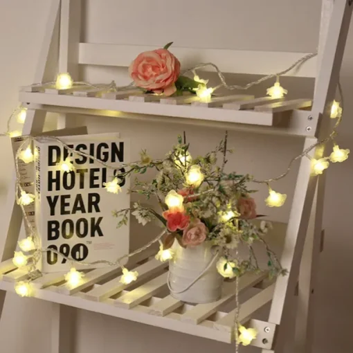 3M Rose String Lights 20 LEDs, Valentines USB Powered Fairy String Lights Warm White, Cold White, RGB for Wedding Decorative Lights, Indoor & Outdoor Decor