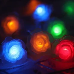 3M Rose String Lights 20 LEDs, Valentines USB Powered Fairy String Lights Warm White, Cold White, RGB for Wedding Decorative Lights, Indoor & Outdoor Decor