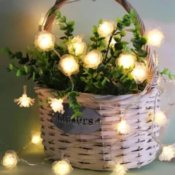 3M Rose String Lights 20 LEDs, Valentines USB Powered Fairy String Lights Warm White, Cold White, RGB for Wedding Decorative Lights, Indoor & Outdoor Decor