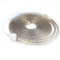 3M SMD 5050 LED Strip light Waterproof 220V 5050 LED Strip Lights Diode Tape Holiday Decoration Lamp LED String Ribbon 60LEDs/M With EU Plug