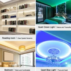 3M SMD 5050 LED Strip light Waterproof 220V 5050 LED Strip Lights Diode Tape Holiday Decoration Lamp LED String Ribbon 60LEDs/M With EU Plug