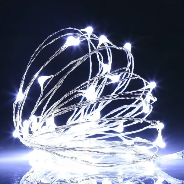 10m String Lights 100 LEDs 1pc Warm White Cold White Multi Color Waterproof Party Decorative USB Powered