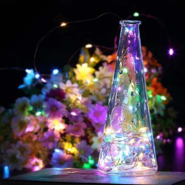 10m String Lights 100 LEDs 1pc Warm White Cold White Multi Color Waterproof Party Decorative USB Powered