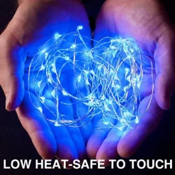 1m String Lights 10 LEDs 10pcs 1pc Blue Christmas New Year's Waterproof Party Decorative Batteries Powered