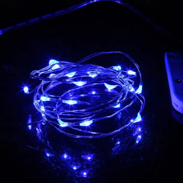 1m String Lights 10 LEDs 10pcs 1pc Blue Christmas New Year's Waterproof Party Decorative Batteries Powered