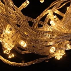 10M 9.6W Flash 100-LED Warm WhiteCool White Light Strip Light Lamp Christmas light string (EU Plug , AC 220V)